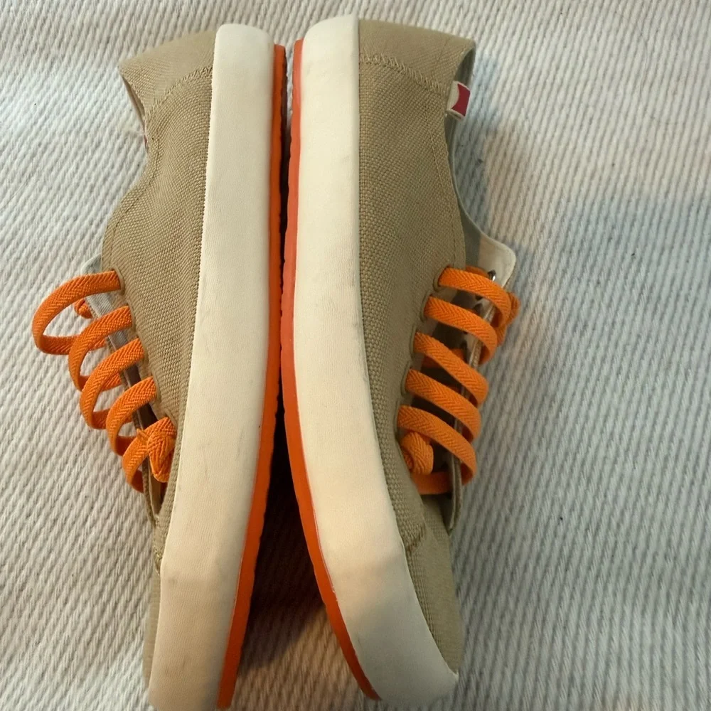 Camper Peu Rambla Sneakers Sz 39. Tan/ Orange laces. Excellent Condition. - Picture 4 of 8